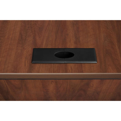Legacy 66" Single Pedestal L-Desk with 47" Return- Cherry