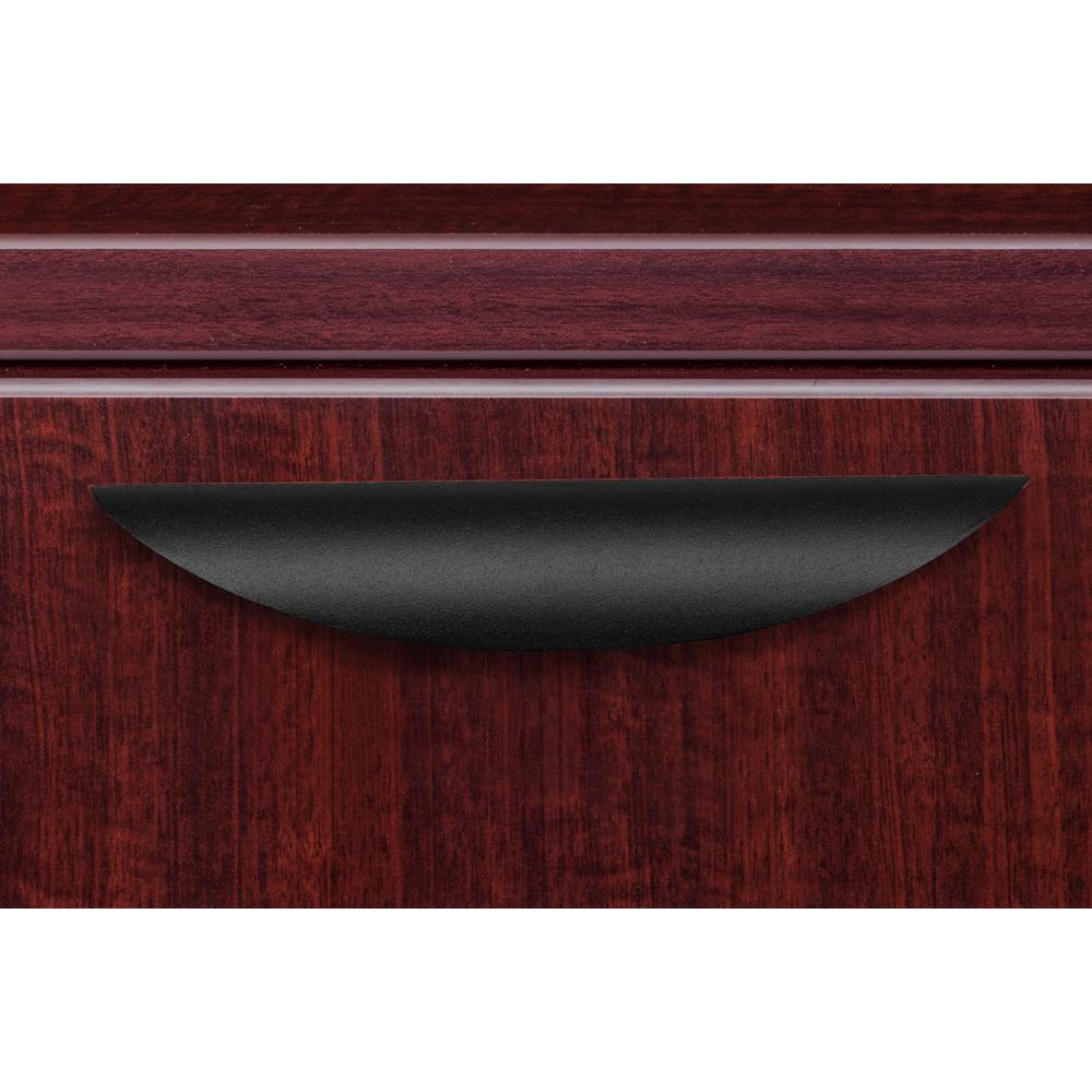 Legacy 71" Single Full Pedestal L-Desk with 47" Return- Mahogany