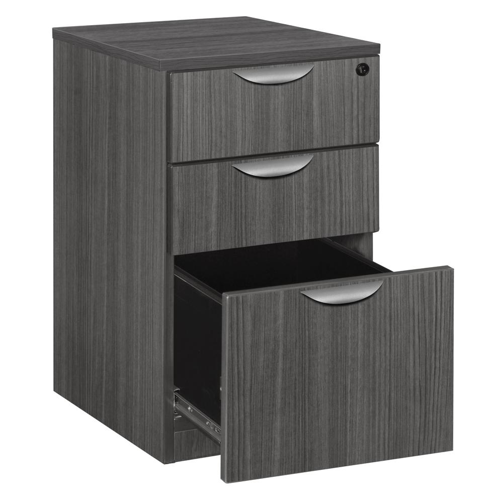 Legacy Deskside Box Box File Cabinet- Ash Grey