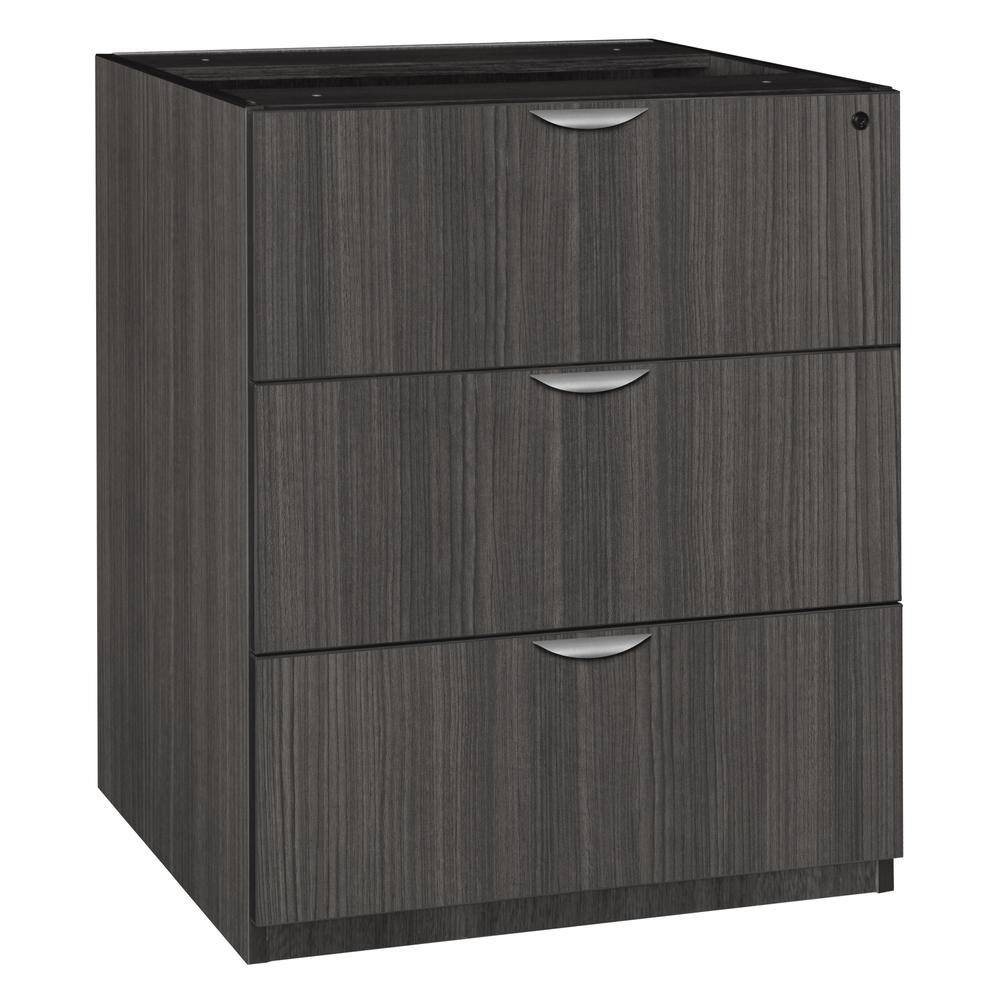 Legacy Stand Up Lateral File (w/o Top)- Ash Grey