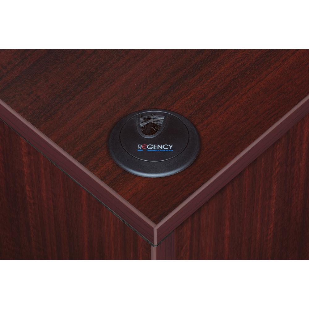 Legacy Single Pedestal Reception Desk- Mahogany