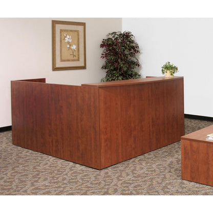 Legacy Box Box File/ File File Pedestal Reception Desk- Cherry