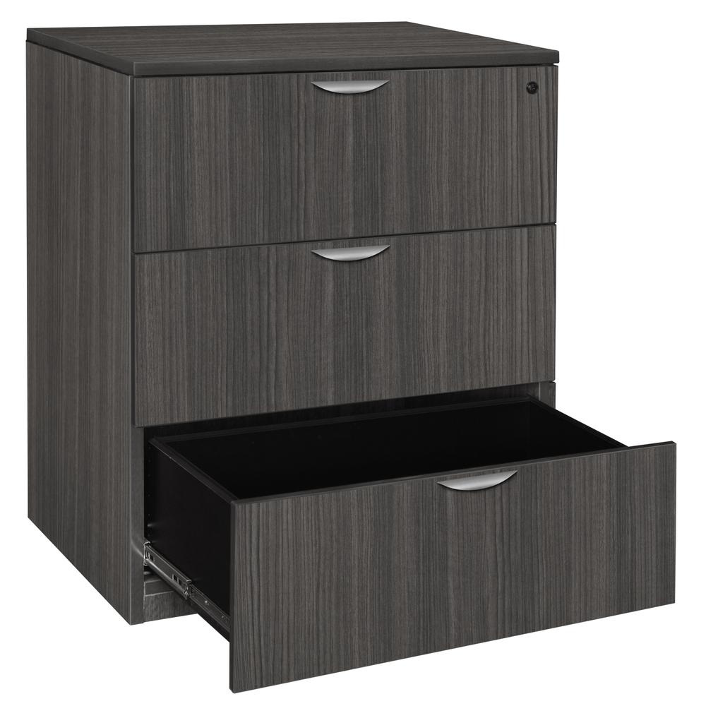 Legacy Stand Up Lateral File- Ash Grey