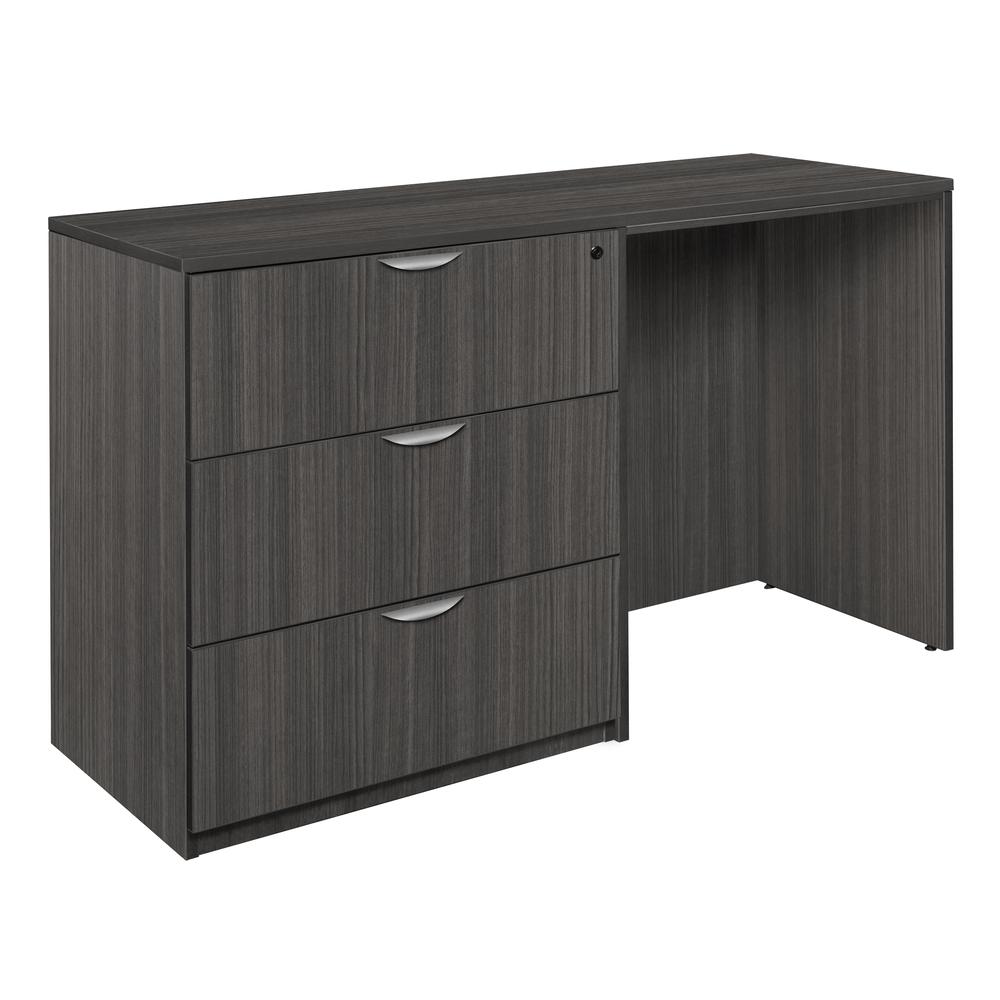 Legacy Stand Up Side to Side Lateral File/ Desk- Ash Grey