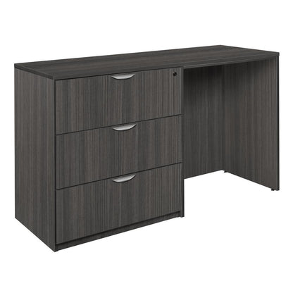 Legacy Stand Up Side to Side Lateral File/ Desk- Ash Grey