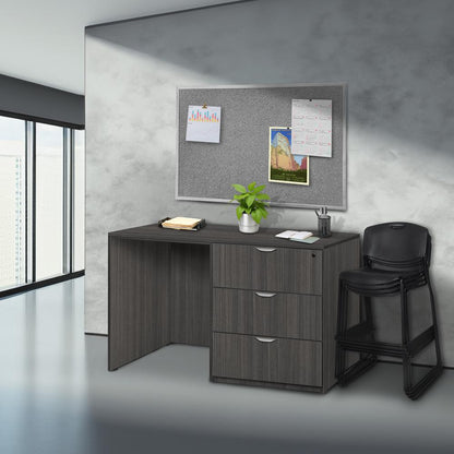 Legacy Stand Up Side to Side Lateral File/ Desk- Ash Grey
