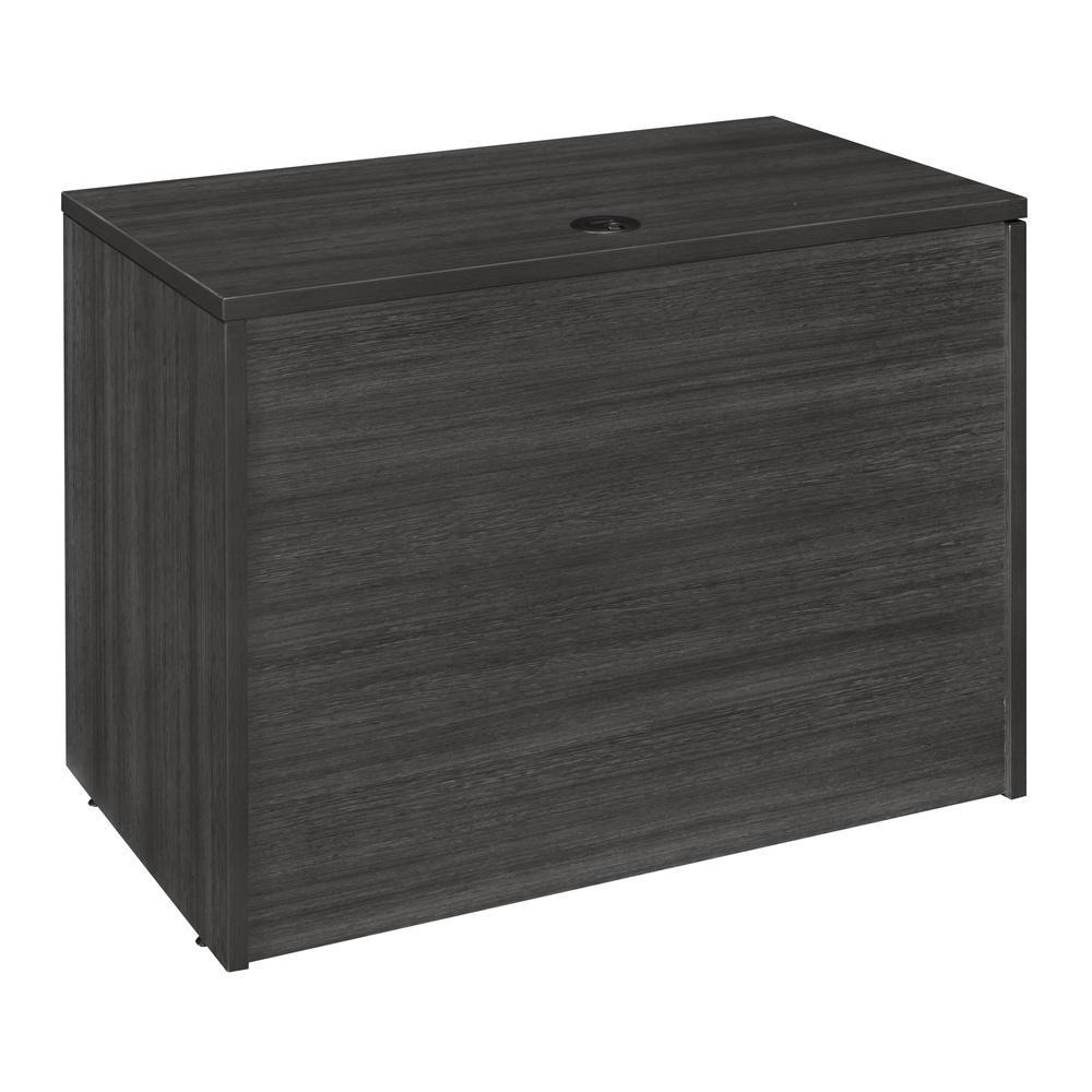 Legacy 42" Single Pedestal Desk with Pencil Drawer- Ash Grey