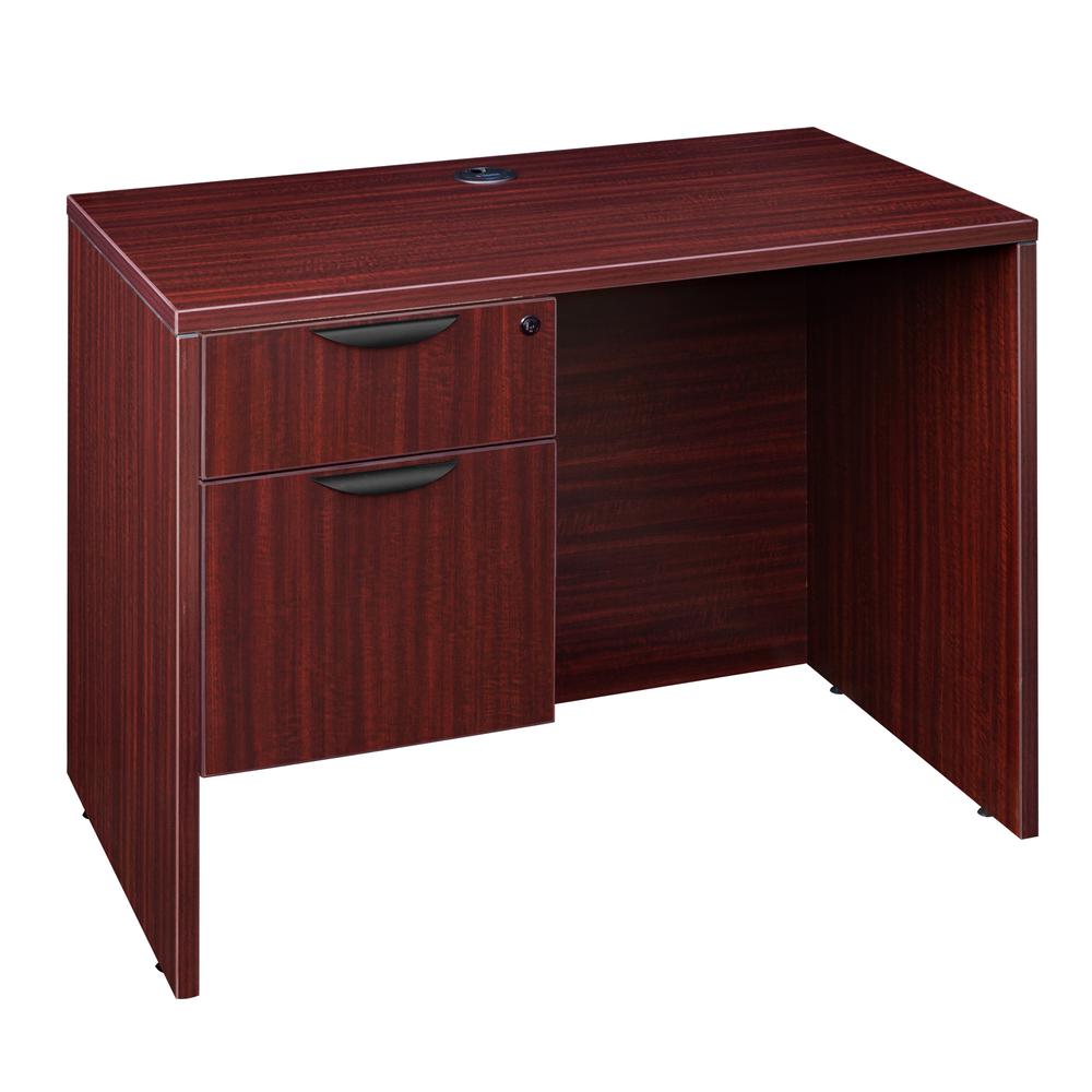 Legacy 42" Single Pedestal Desk- Mahogany
