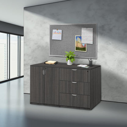Legacy Stand Up Side to Side Storage Cabinet/ Lateral File- Ash Grey