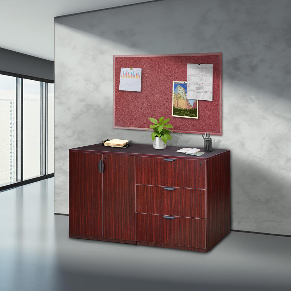 Legacy Stand Up Side to Side Storage Cabinet/ Lateral File- Mahogany