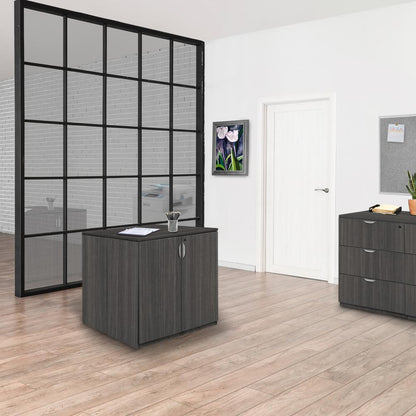 Legacy Stand Up Back to Back Storage Cabinet/ Storage Cabinet- Ash Grey