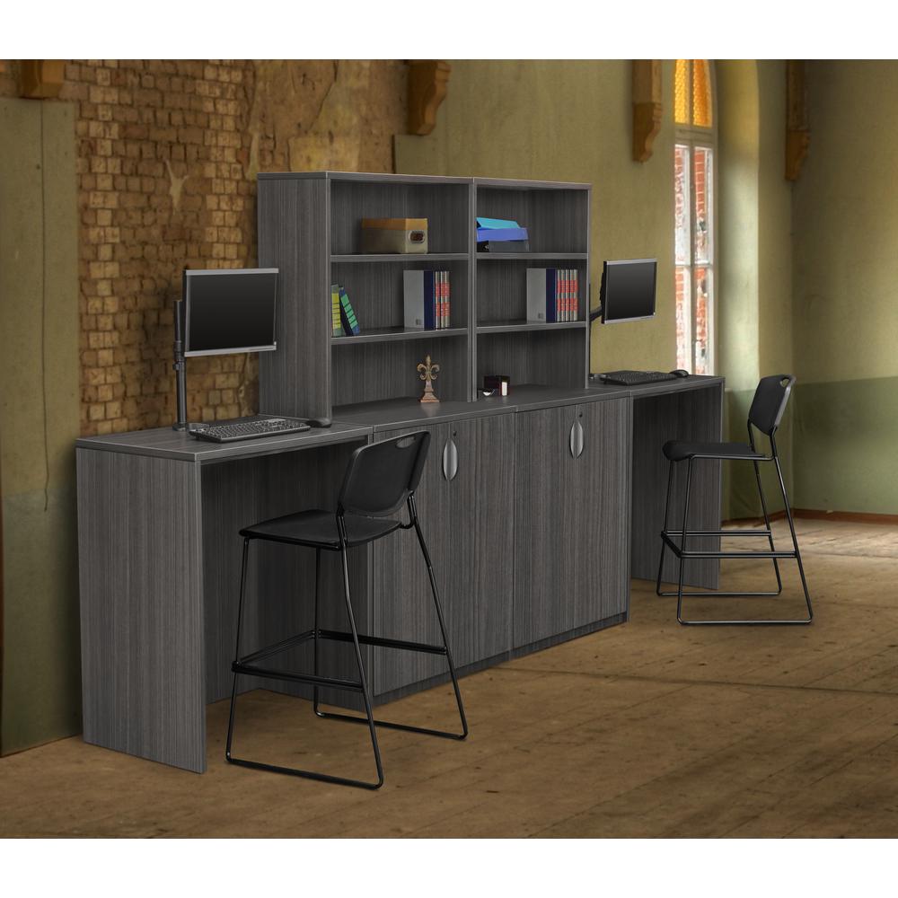 Legacy Stand Up Side to Side Storage Cabinet/ Storage Cabinet- Ash Grey