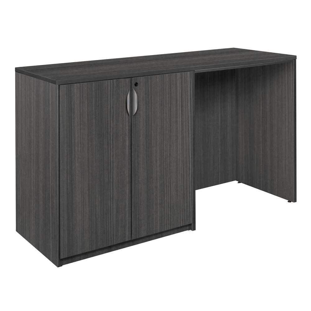 Legacy Stand Up Side to Side Storage Cabinet/ Desk- Ash Grey