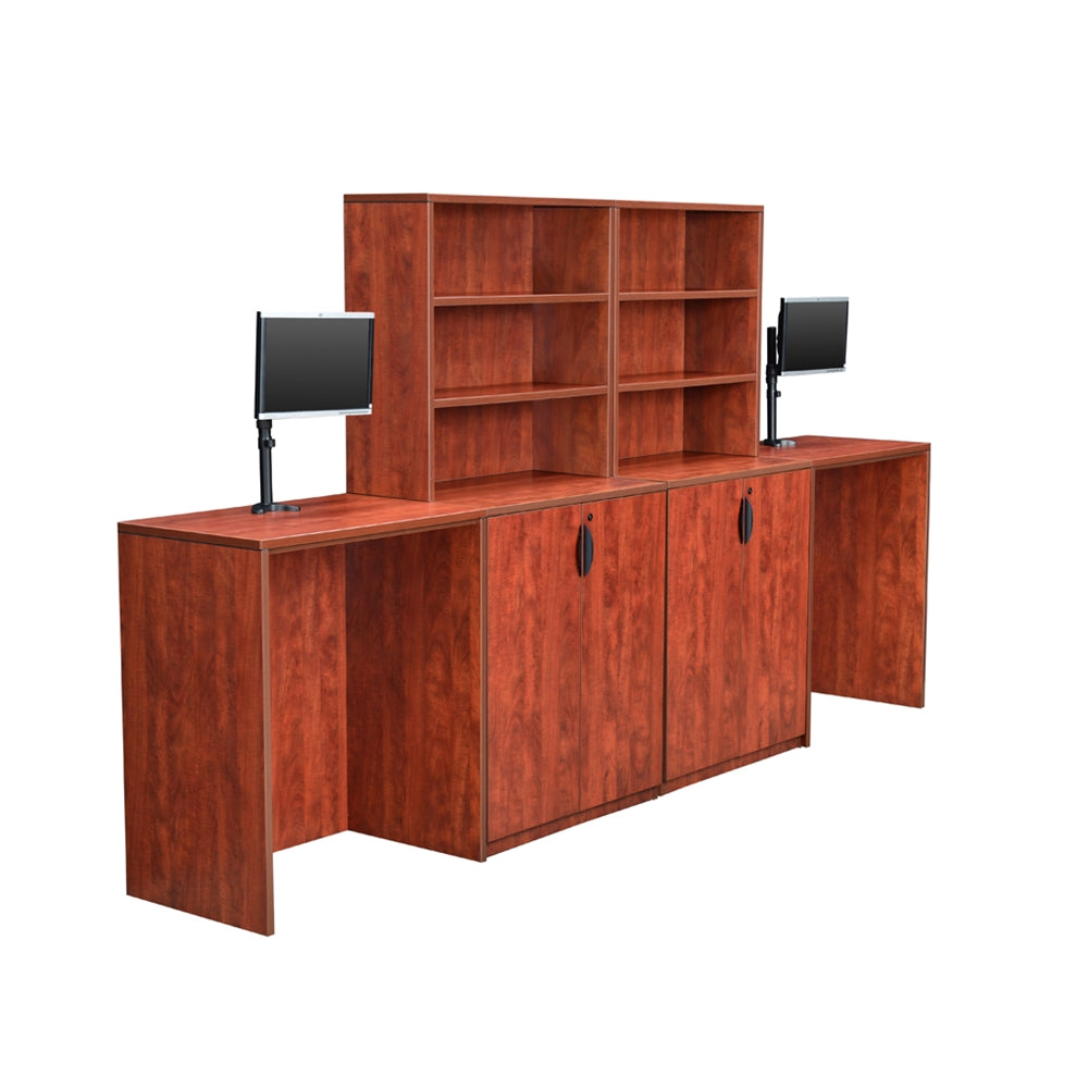 Legacy Stand Up Side to Side Storage Cabinet/ Desk- Cherry