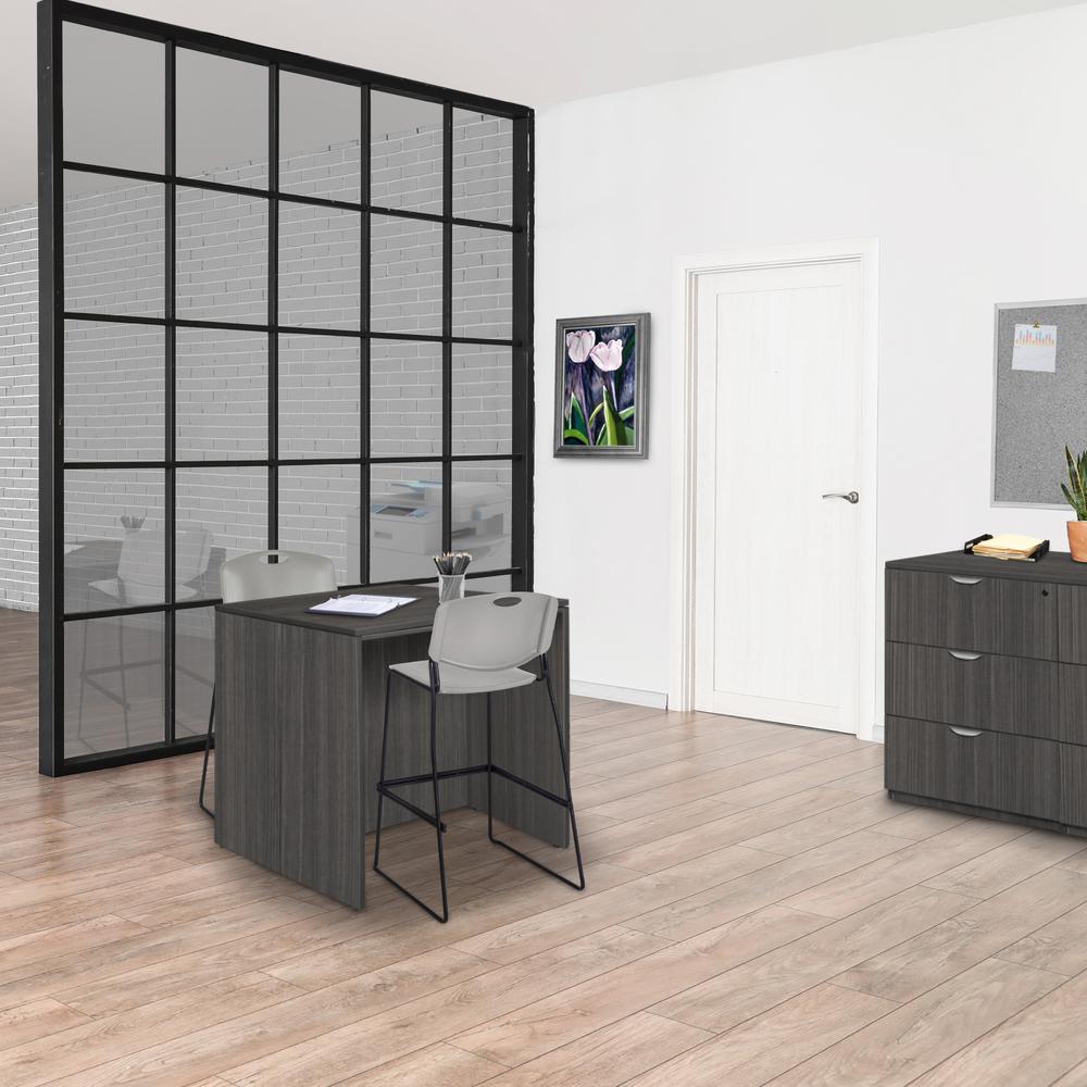Legacy Stand Up Back to Back Desk/ Desk- Ash Grey