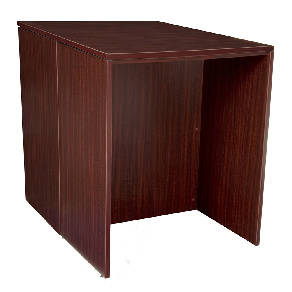 Legacy Stand Up Back to Back Storage Cabinet/ Desk- Mahogany