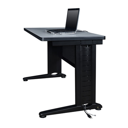 Fusion 60" x 24" Double Pedestal Desk- Cherry