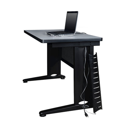 Fusion 60" x 24" Double Pedestal Desk- Cherry