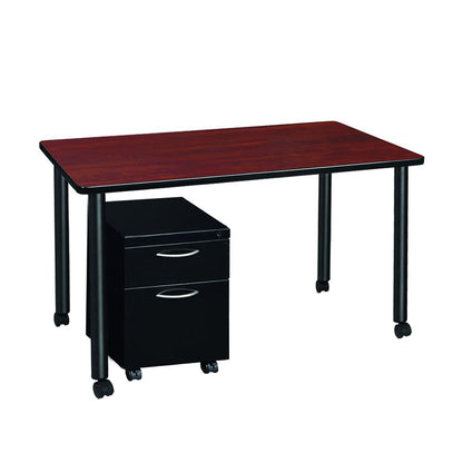 Regency Kee 48 x 24 in. Mobile Desk with Storage