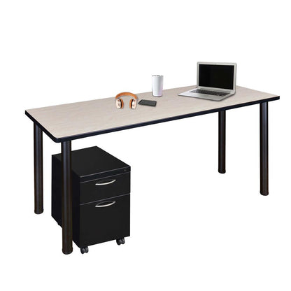 Regency Kee 60 x 24 in. Mobile Desk with Storage