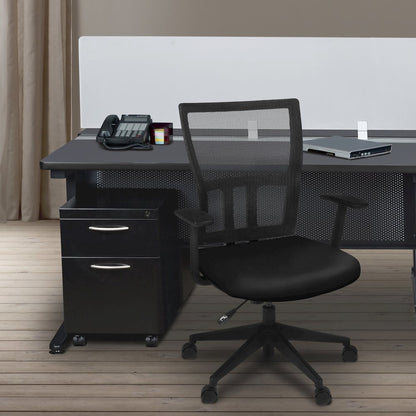 48 x 24 in. 2 Person Bench Workstation with Privacy Panel- Grey