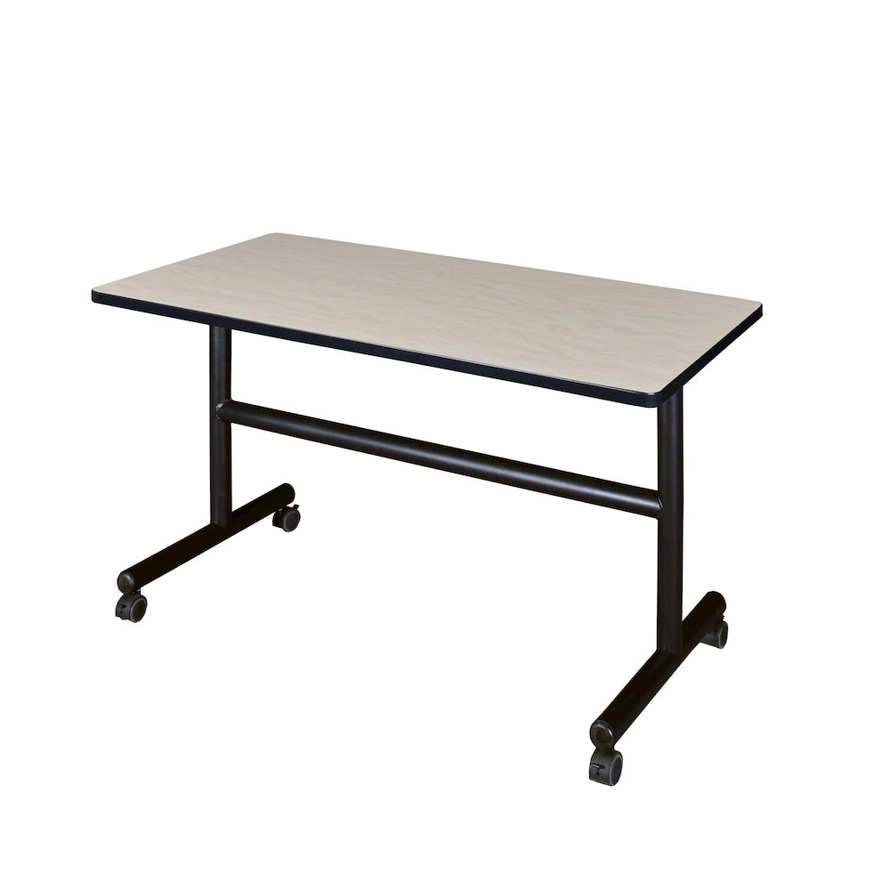 48 x 30 in. Flip-Top Training Nesting Table- Maple