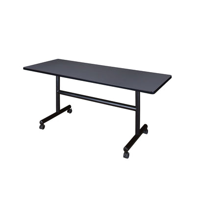 60 x 24 in. Flip-Top Training Nesting Table- Grey