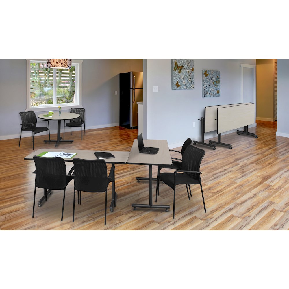 60 x 24 in. Flip-Top Training Nesting Table- Maple