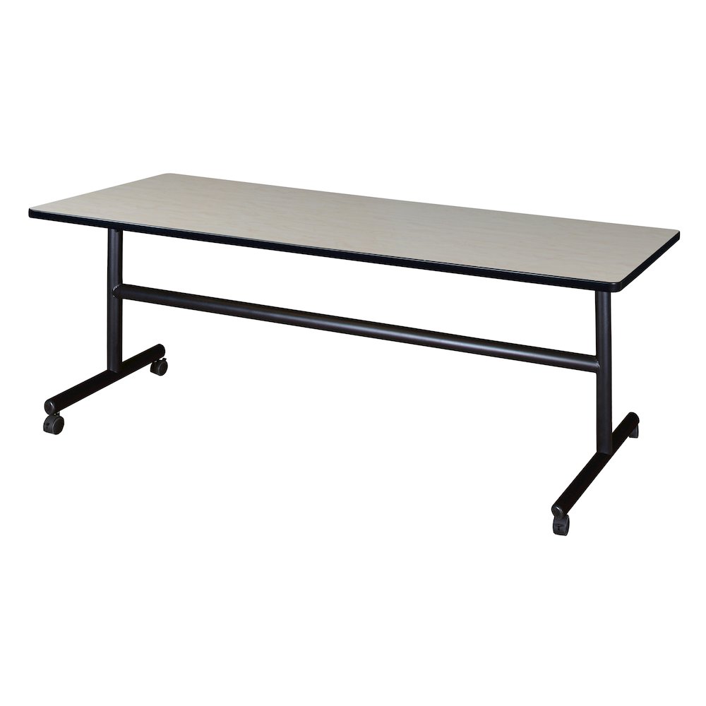 72 x 30 in. Flip-Top Training Nesting Table- Maple