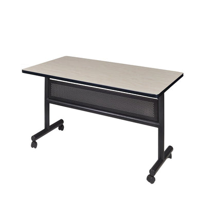 48 x 30 in. Flip-Top Training Nesting Table with Modesty Panel- Maple