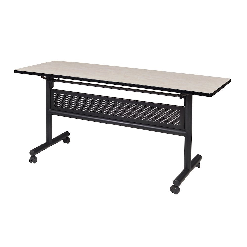 60 x 24 in. Flip-Top Training Nesting Table with Modesty Panel- Maple