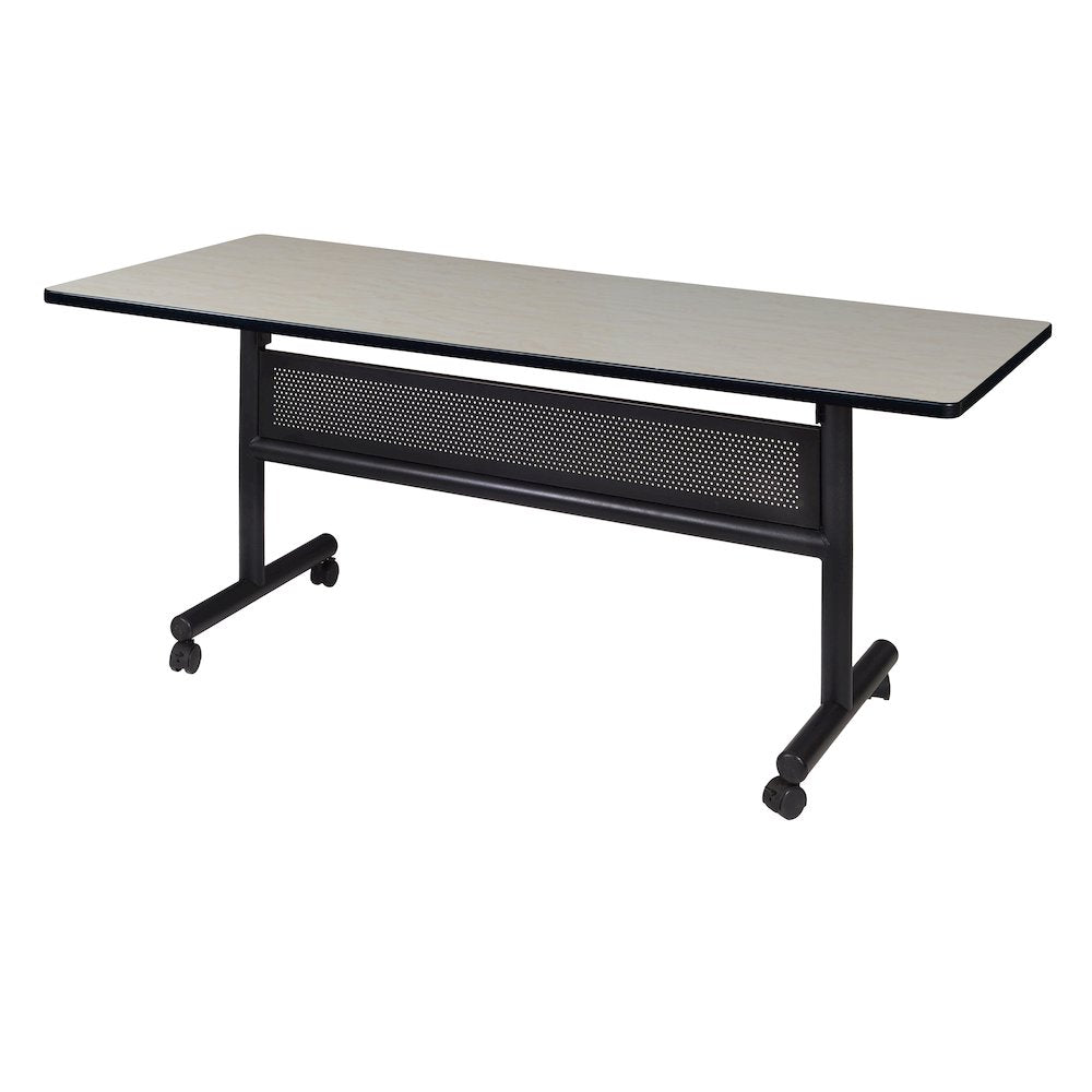 60 x 30 in. Flip-Top Training Nesting Table with Modesty Panel- Maple