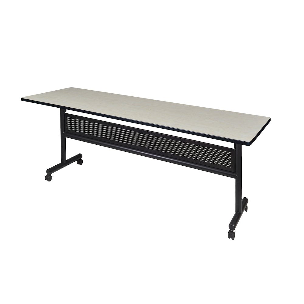 84 x 24 in. Flip-Top Training Nesting Table with Modesty Panel- Maple