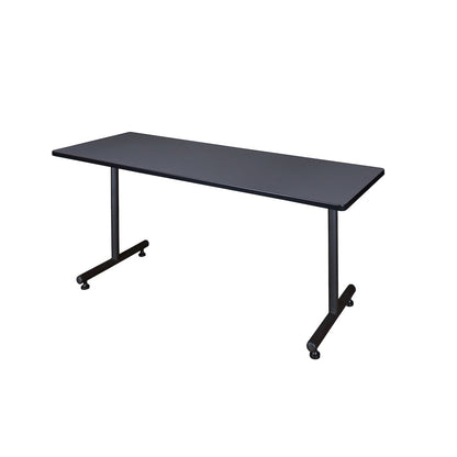 72 x 24 in. Steel T-Base Training Seminar Table- Grey