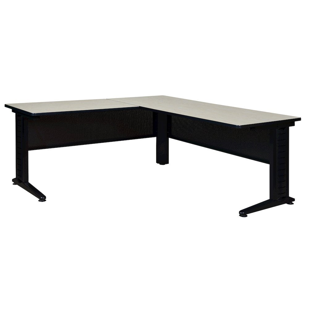 72 x 72 in. L Shape Desk Shell- Maple