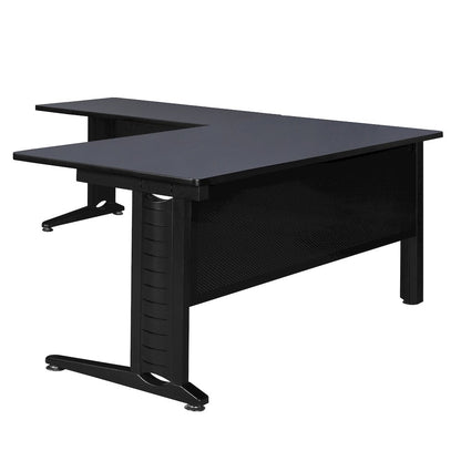 72 x 78 in. L Shape Desk Shell- Grey