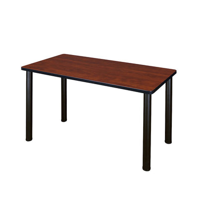 42 x 24 in. Training Seminar Table- Cherry Top, Black Legs