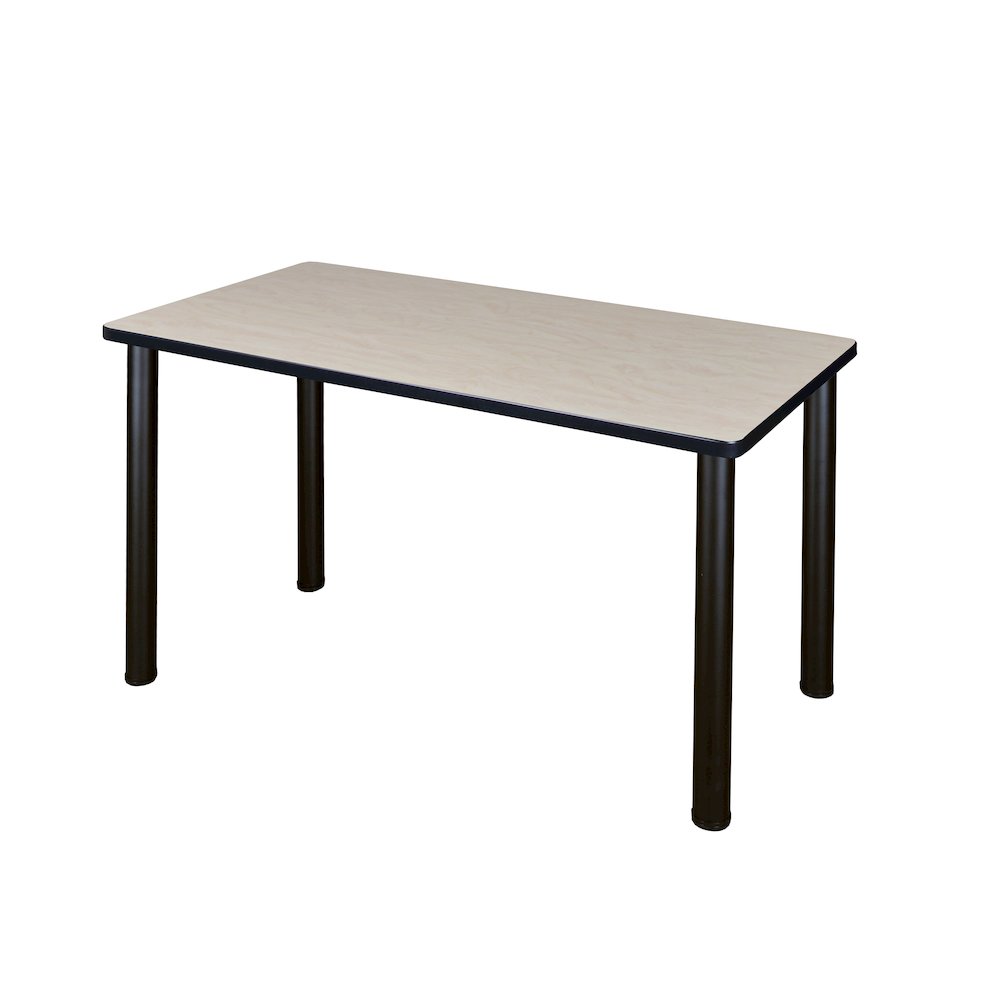 42 x 24 in. Training Seminar Table- Maple Top, Black Legs