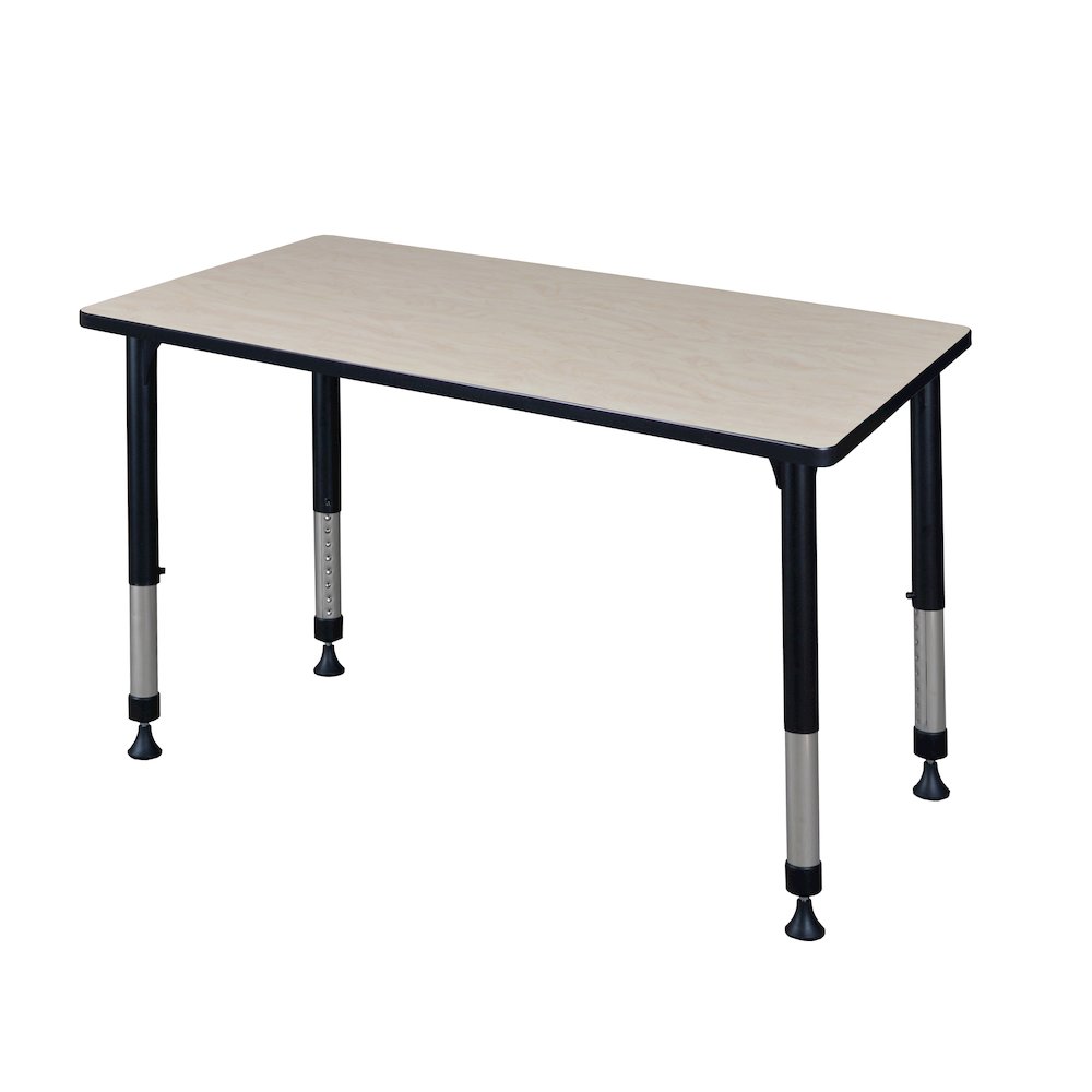 Kee 42" x 30" Height Adjustable Classroom Table - Maple