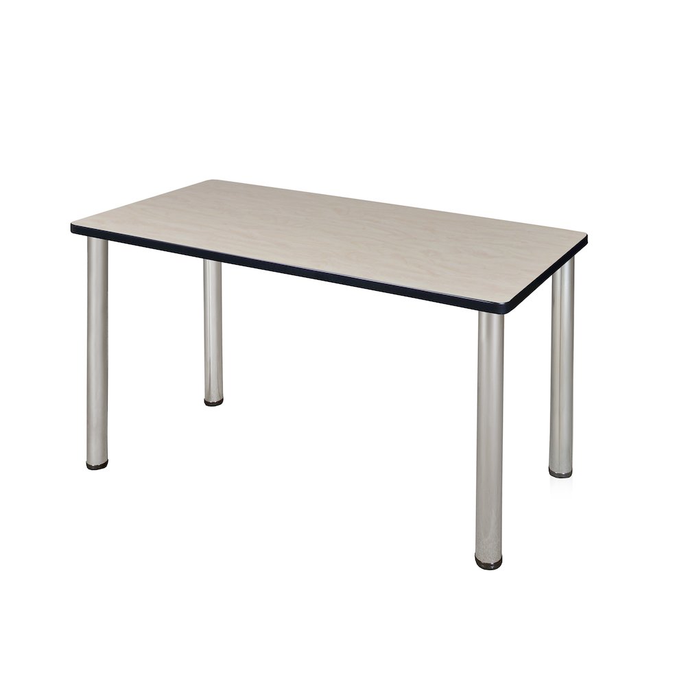 48 x 24 in. Training Seminar Table- Maple Top, Chrome Legs