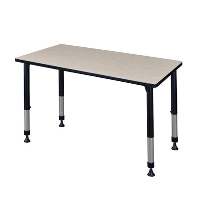 48 x 30 in. Height Adjustable Classroom Activity Table- Maple