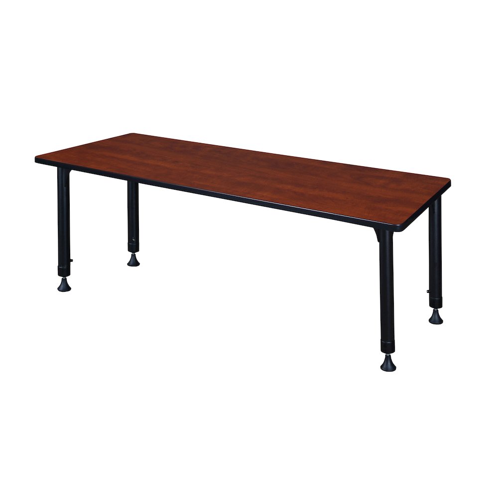 60 x 24 in. Height Adjustable Classroom Activity Table- Cherry