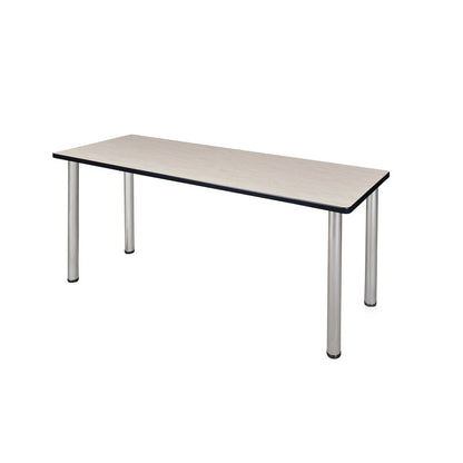 60 x 24 in. Training Seminar Table- Maple Top, Chrome Legs