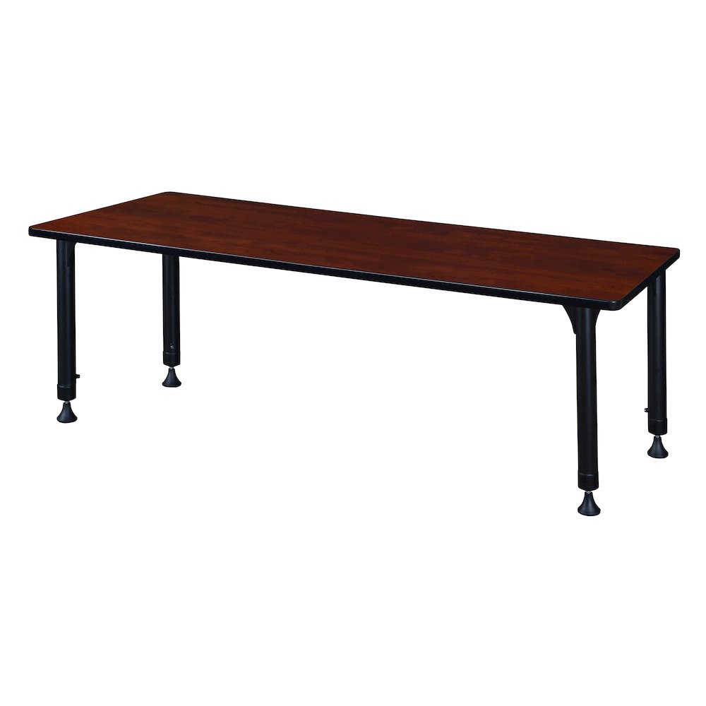 60 x 30 in. Height Adjustable Classroom Activity Table- Cherry