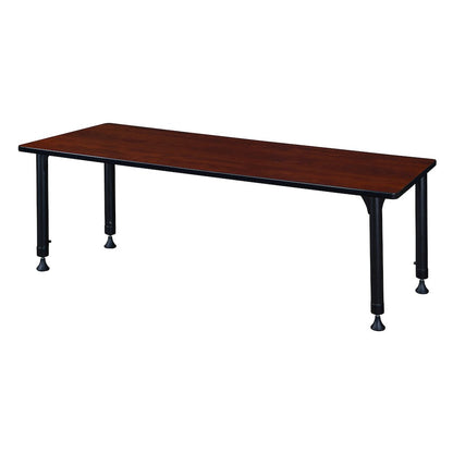 60 x 30 in. Height Adjustable Classroom Activity Table- Cherry