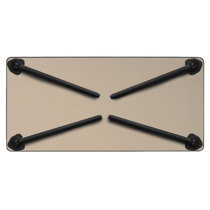 60 x 24 in. Folding Training Seminar Table- Grey Top, Black Legs