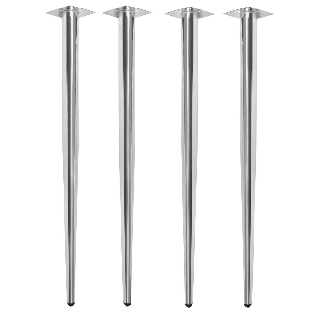 Kahlo Tapered Post Legs (Set of 4)- Chrome