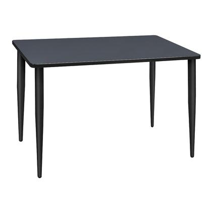 42 x 24 in. Training Seminar Table- Grey Top, Black Tapered Legs