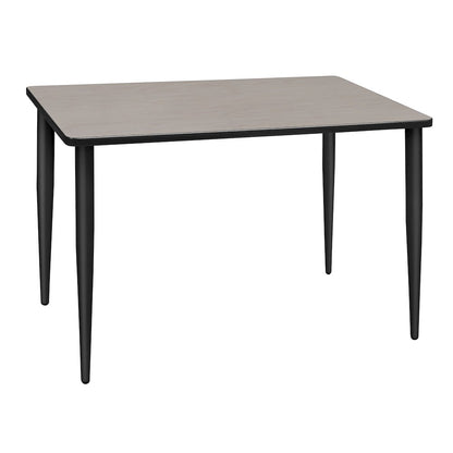 48 x 24 in. Training Seminar Table- Maple Top, Black Tapered Legs