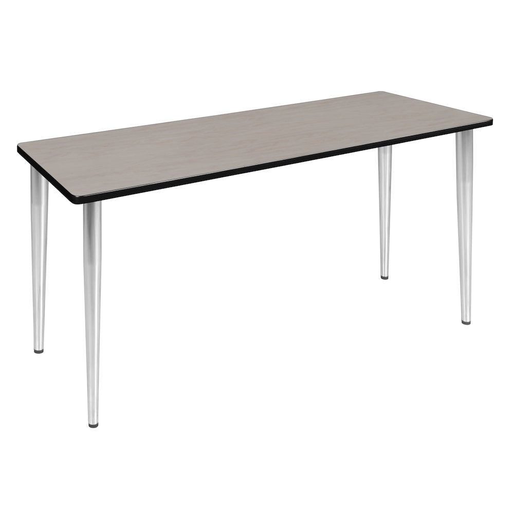 60 x 24 in. Training Seminar Table- Maple Top, Chrome Tapered Legs